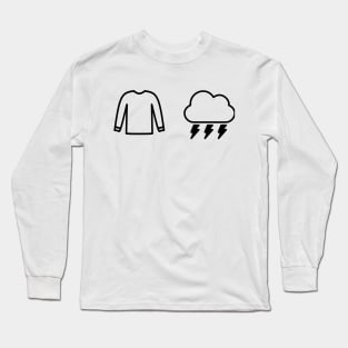 Sweater Weather, The NBHD Lightning BLACK Long Sleeve T-Shirt